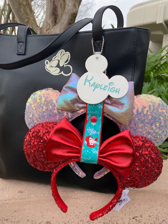 Disney Ears holder , Little Mermaid Minnie Ear Headband keeper, Ear holder for backpack