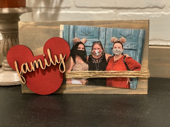 Family Disney Inspired Frame,  Mickey Frame. 4 X 6 photo