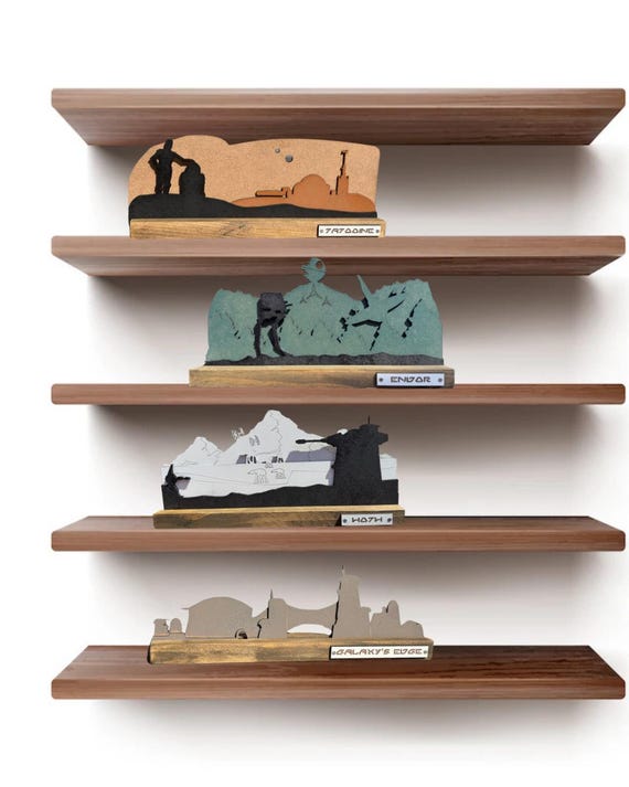 Star Wars Land Silhouette Shelf Decor