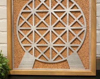 Pin Board Park Icon Epcot, Pin Collector Wall Art Board