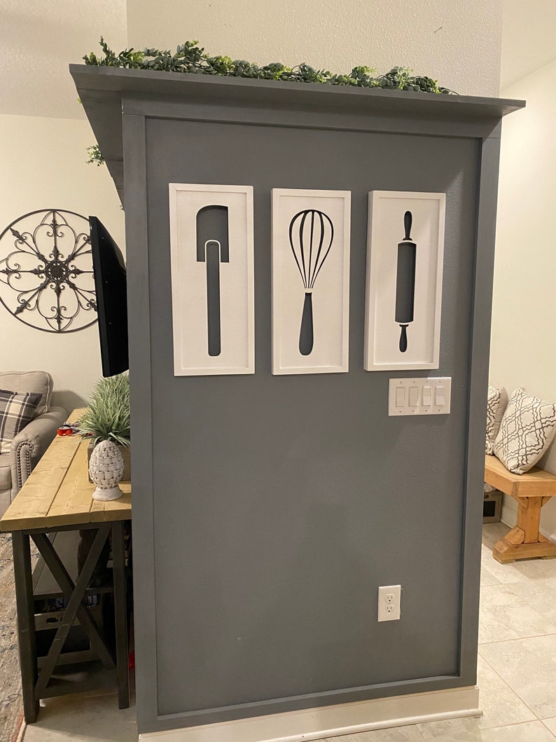 Kitchen Baking Wall Art Set Kitchen Decor Etsy