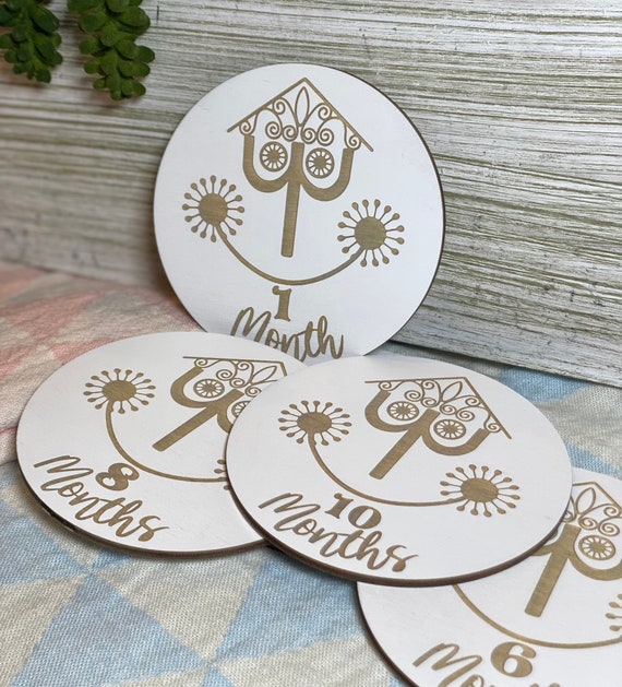 Baby Milestone Marker It’s A Small World , Disney Baby Gift, Baby Monthly Marker
