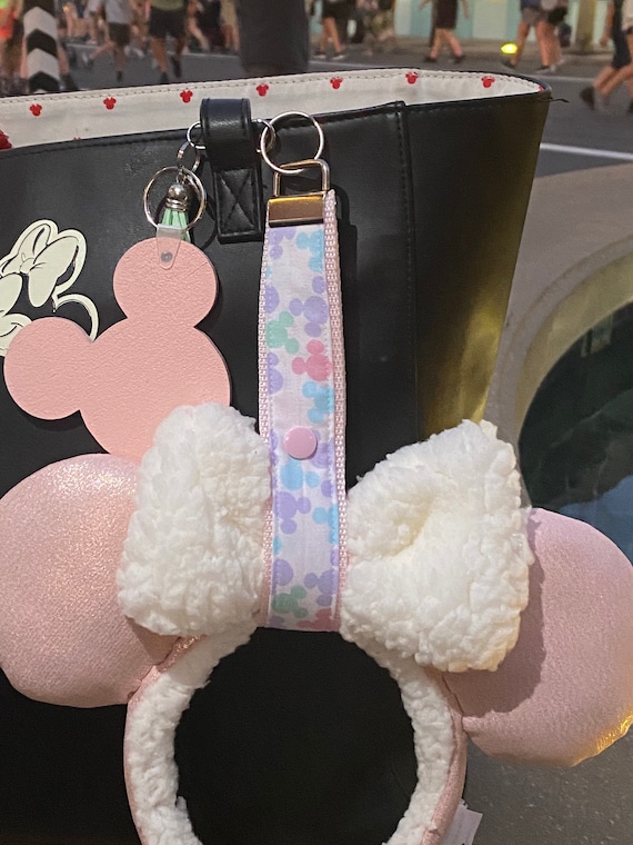 Disney Ears holder , Pastel Mickey heads, Minnie Ear Headband keeper, Ear holder for backpack