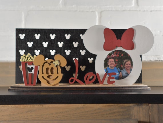 Decoslide classic Mickey inspired frame, interchangeable Disney inspired home decor. Snacks