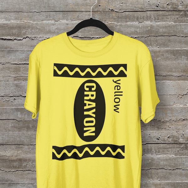 Yellow Crayon Costume Etsy