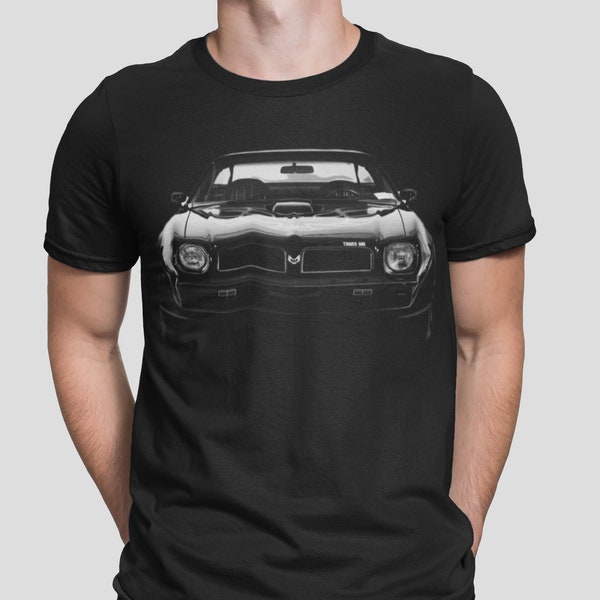 1976 Pontiac Trans Am Front View Silhouette T Shirt