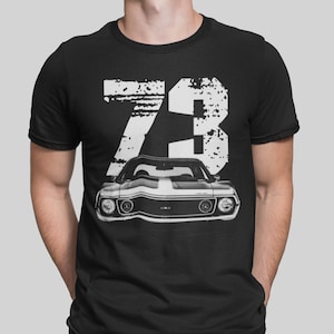 1973 Amc Amx Javelin Front View With Year T Shirt