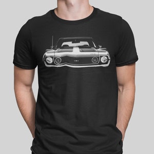1973 Amc Amx Javelin Silhouette Front View T Shirt