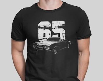 1965 Chevy Corvair Silhouette With Year Classic Car T Shirt