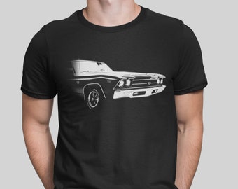 1969 Chevelle Front Side View Silhouette T Shirt