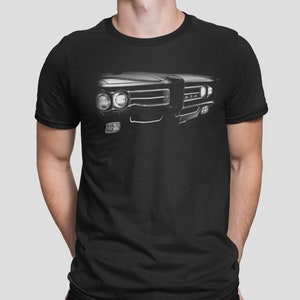 1969 Pontiac GTO Front Grill Close Up Silhouette T Shirt