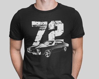 1972 Chevelle Ss Front Three Quarter View With Year T Shirt