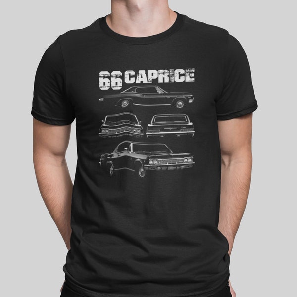 1966 Caprice Multi Angle View Classic Car T Shirt