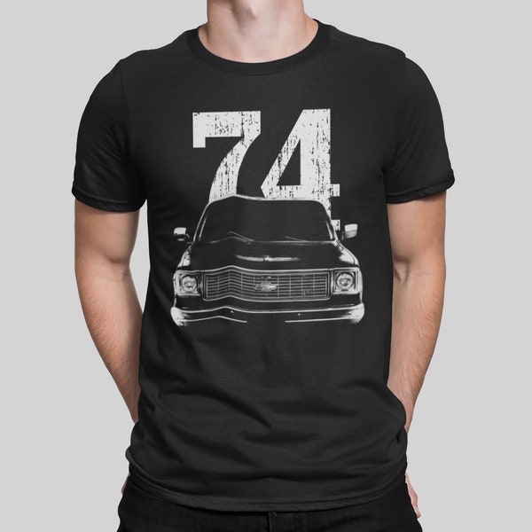 1974 C10 Pickup Truck Front Grill View With Year T Shirt