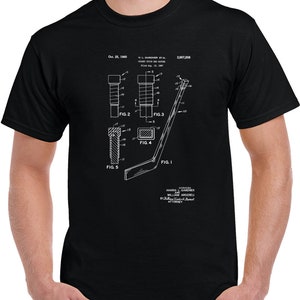 Vintage 1957 Hockey Stick Butt End Patent T Shirt