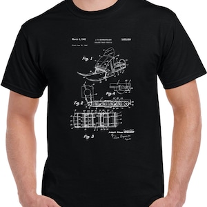 1962 Vintage Snowmobile Patent T Shirt
