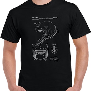 1969 Vintage Football Helmet Patent T Shirt