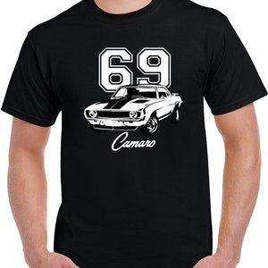 1969 Chevy Camaro With Car Year T Shirt