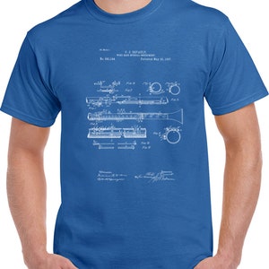 1897 Vintage Clarinet Music Student Gift Patent T Shirt