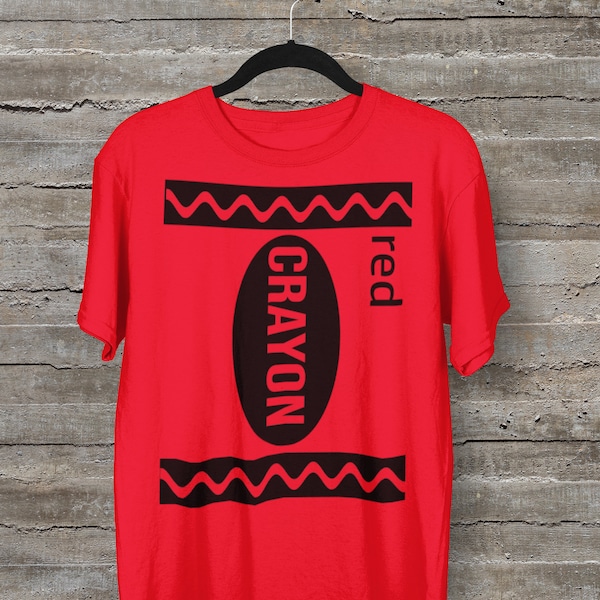 Crayon Costume Shirt Etsy