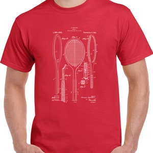 Vintage 1921 Tennis Racket Patent T Shirt