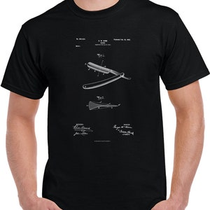 1902 Vintage Barber Straight Razor Patent T Shirt