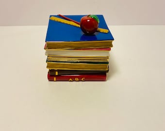 Caja de música, artículo de colección especial de porcelana para maestros, 3"x3"x2"