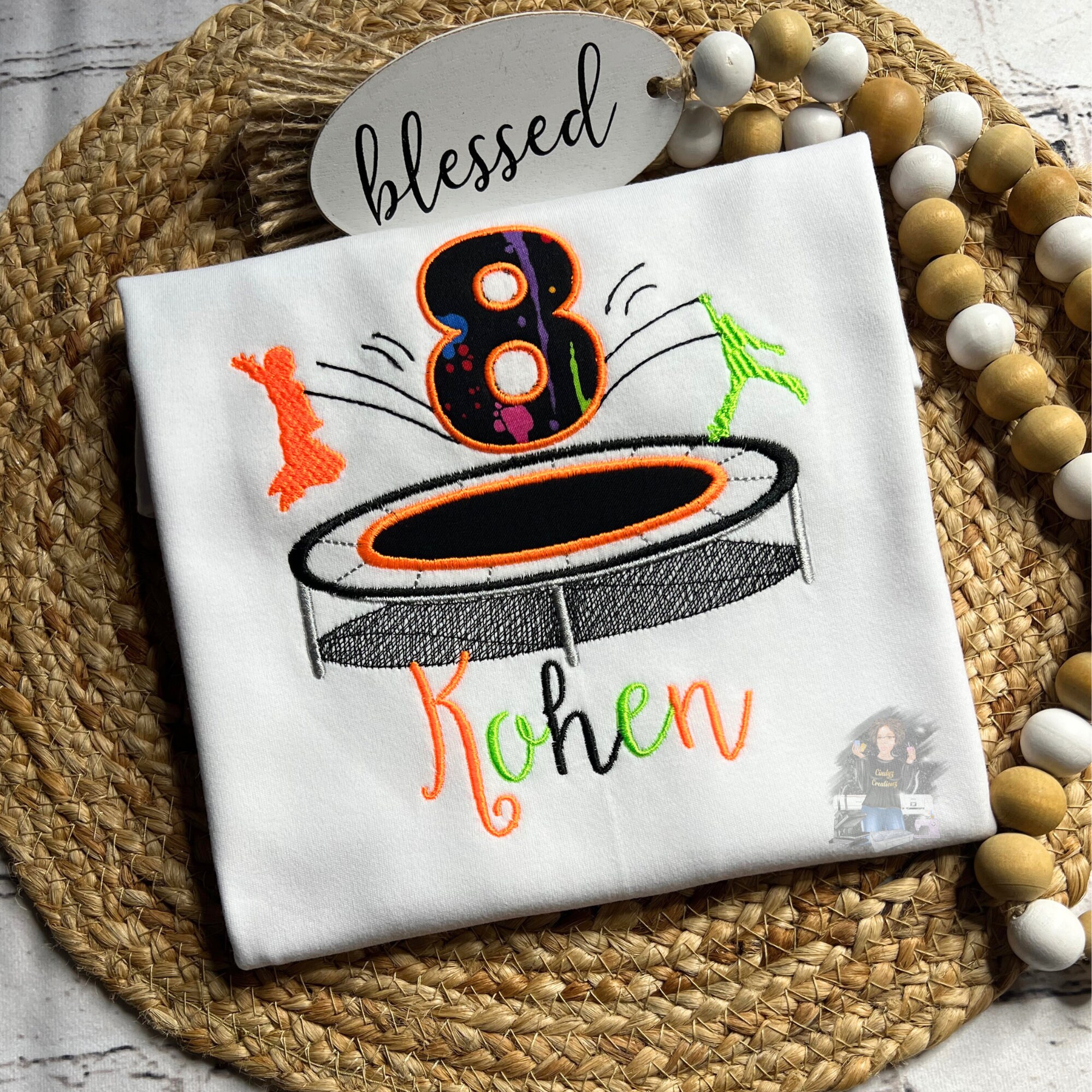 Boys & Girls Personalized Jump Shirt, Trampoline Party T Shirt, Trampoline Shirt For Kids, Birthday Party Jump, Neon Jump Party Shirt