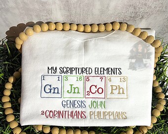 Christian Based Sweatshirt, Periodic Table, Easter Sweatshirt, Christian Based Sweatshirt, Gender Neutral Sweatshirts, God Is Good, Scripts