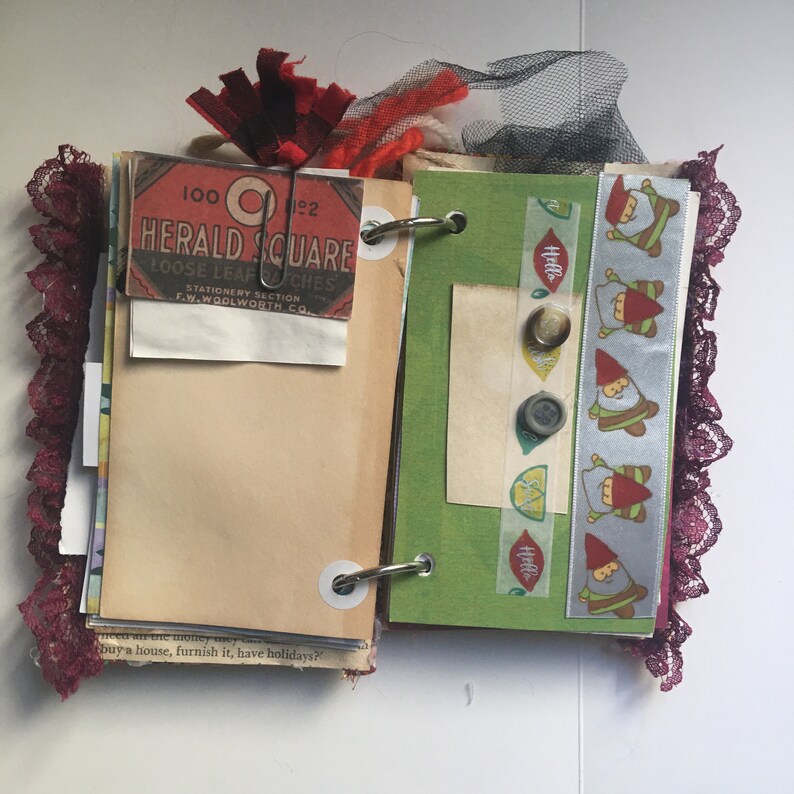 Vintage Nature Themed Ring Bound Junk Journal Etsy