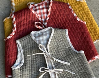 Unisex Kids Reversible vest Sewing Pattern