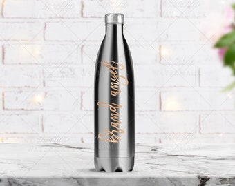 Insulated Water Bottle Mock Up Stainless Steel Travel Flask Mock Up Compatible With Affinity Designer Travel Flask Matte Mock Up