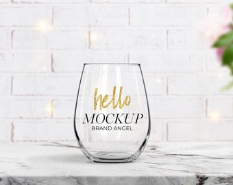 Download Wine Glass Mockup Etsy