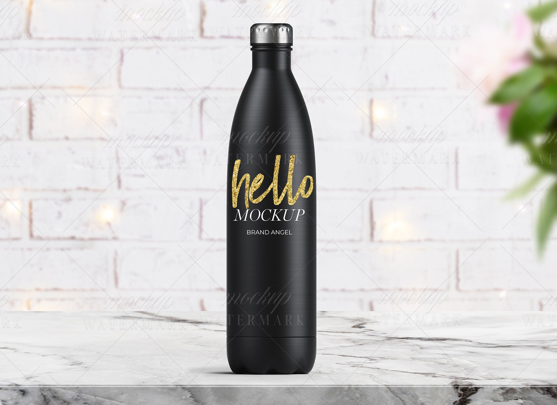 Download Insulated Stainless Steel Bottle Mockup Bottle Mockup Etsy