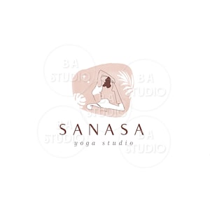 Yoga Logo - Premade Logo Design -  Logo Design and Branding Package - Boho Logo - Wellness Logo - Meditation Logo - Lotus Logo - Health Logo