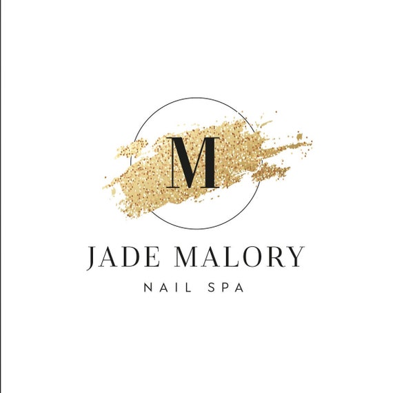 Paper Gold Monogram Logo Design Custom Text Branding Package Logo ...
