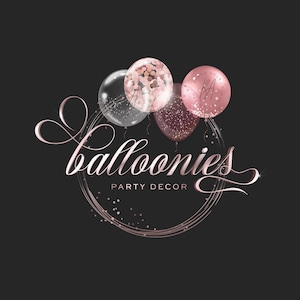 Logo preconfezionato con palloncino, logo per feste, logo per eventi, logo per organizzatori di feste, logo per celebrazioni, logo per eventi, logo per feste ...