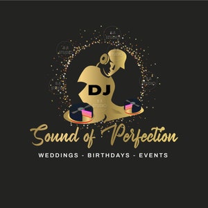 DJ Logo - Premade Logo Design - Wedding DJ  Logo - Birthday DJ Logo - Logo and Branding - Party Planning Logo - Dj Special Events Logo
