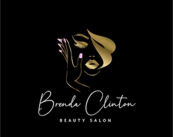 Beauty Salon Logo- Premade Logo Design - Beauty Logo - Logo Design and Branding Package - Nail Logo - Beauty Branding - Nail Artist Logo -