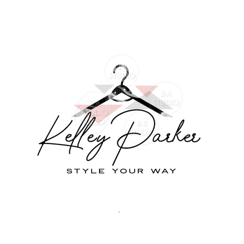 Clothes Hanger Logo premade Logo Design Logo Design and - Etsy