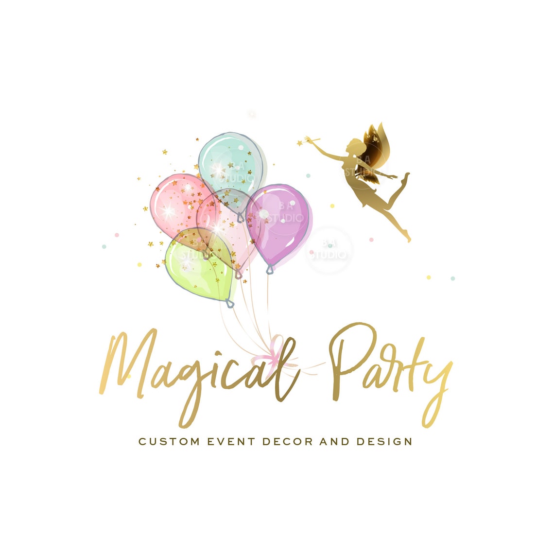 Balloon Logo Custom Logo Design Party Logo Event Logo - Etsy