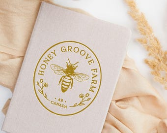 Bee Logo Design, Honey Beekeeper Branding, Farm Brand Kit
