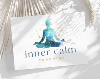 Lotus Calm Logo Design, Brand Kit Coaching and Yoga
