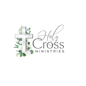 Holy Cross Logo - Premade Logo Design -   Design and Branding Package - Cross Logo - Religious Logo - Church Logo - Ceremony Logo