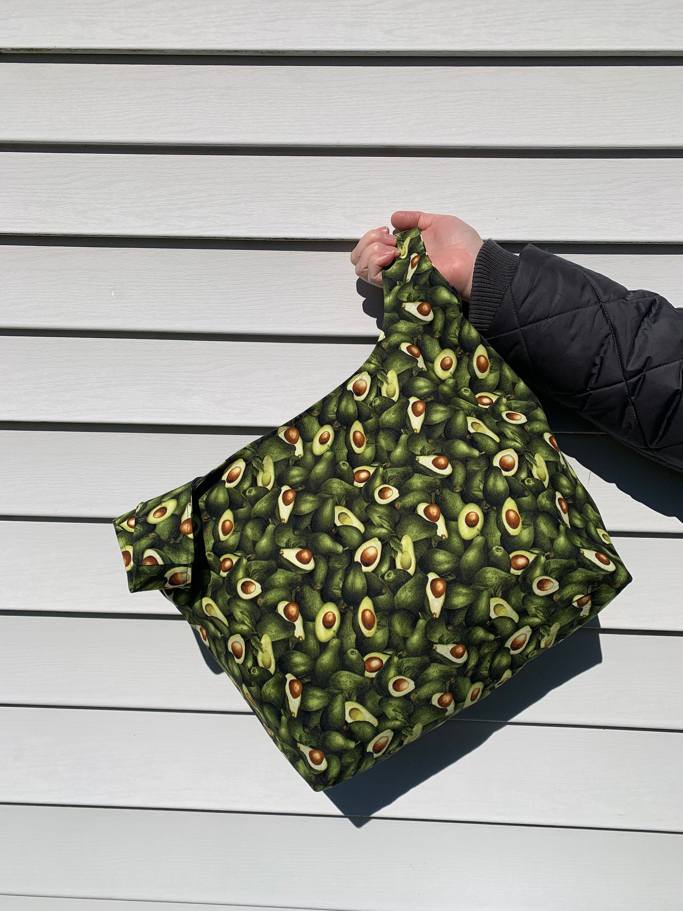 Fabric Grocery Bags, Reusable Handmade Bag, Ecofriendly Grocery Bags