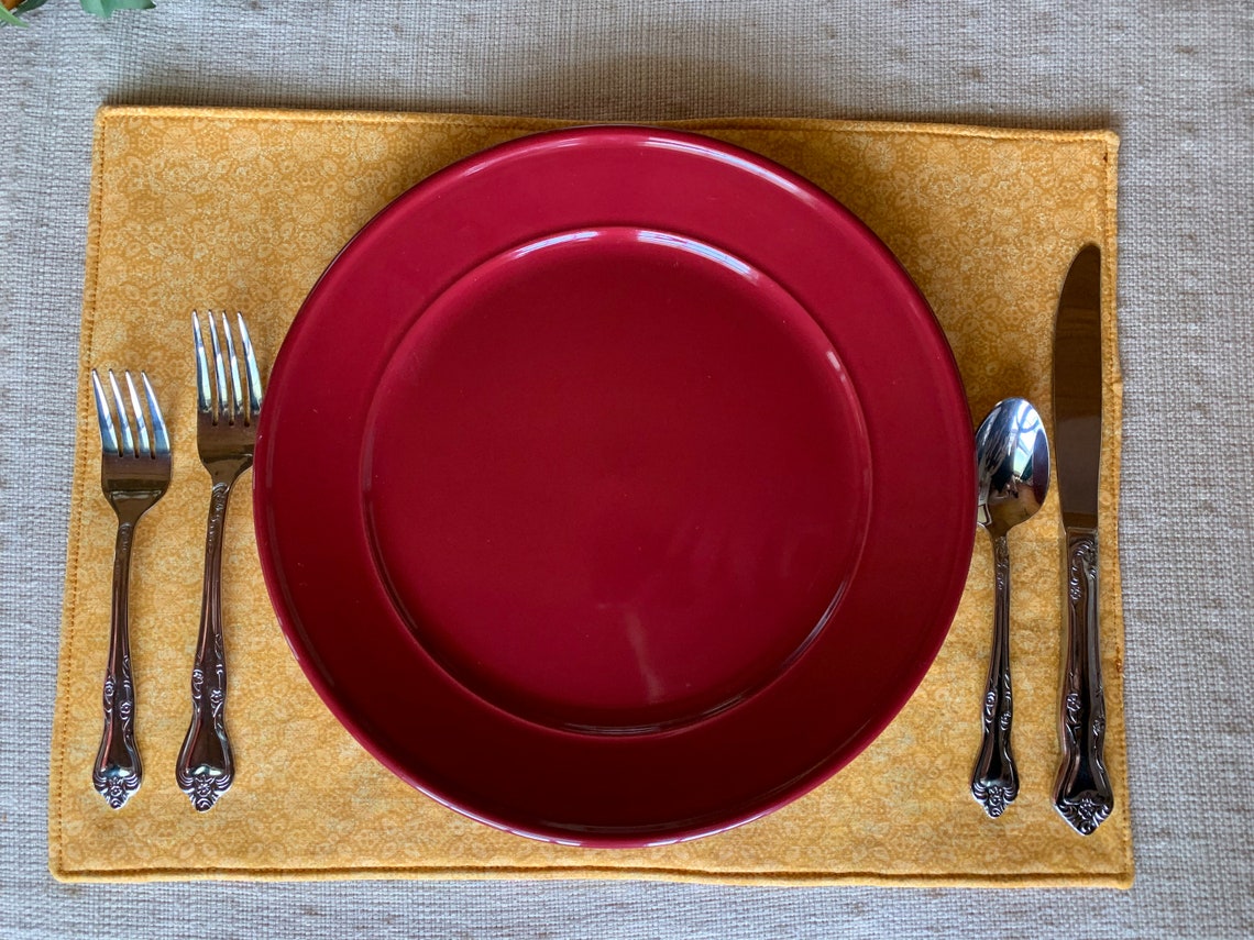 Placemats Fall Placemats Fabric Placemats Set of 4 Holiday Etsy