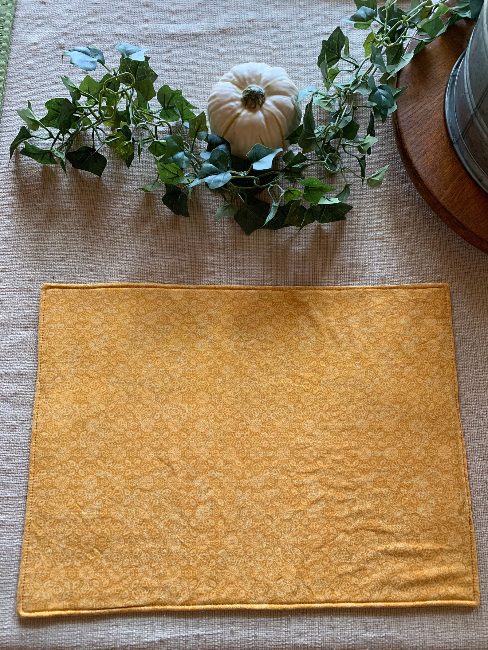 Placemats, Fall Placemats, Fabric Placemats Set of 4, Holiday, Washable