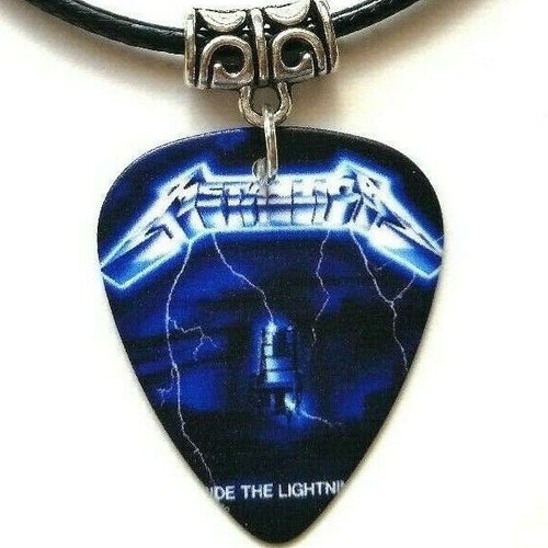 Guitar Pick Plectrum Leather Necklace 
