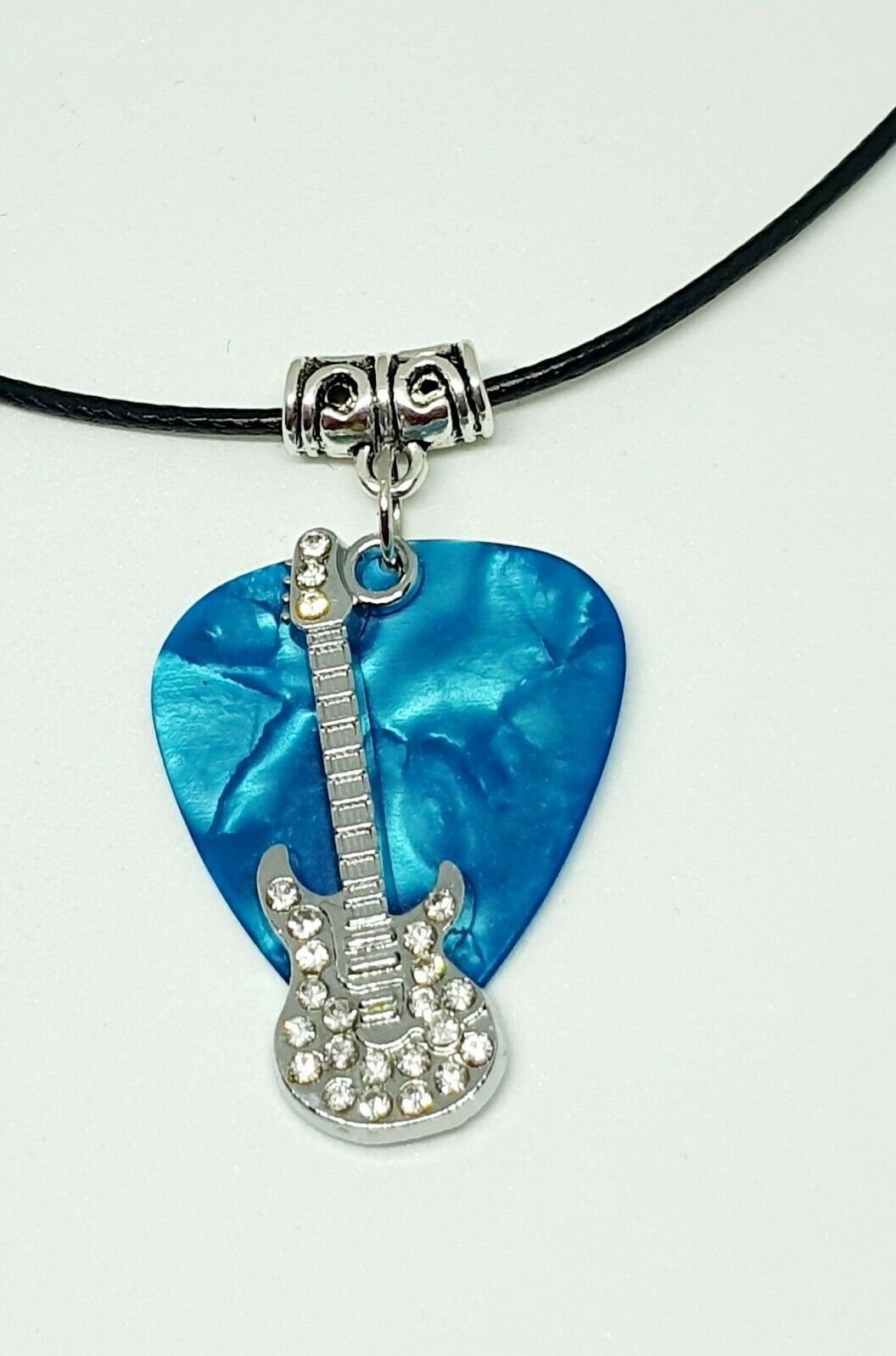 アクセサリー BWL hard rock hotel guiterpick pendant Guitar and Pick 925 Silver Rocker Pendant - Bikerringshop
