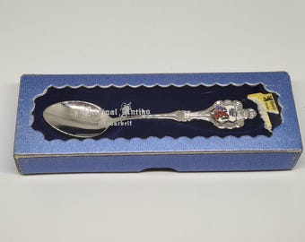 Vintage Checkpoint Charlie Berlin Germany Cold War Souvenir Spoon Handarbeit Antique